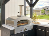 Lancaster | L-Shape Outdoor Kitchen with Built-In Grill & Pizza Oven angle 8