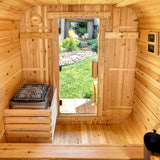 Lennon Outdoor Cube Sauna with Porch – 4-6 Person angle 11