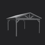 Lancaster | 18x14 Steel Gazebo with Gable Roof angle 12
