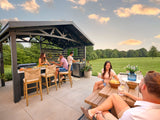 Langston | Covered Appliance-Ready Outdoor Kitchen with Refrigerator & Sink angle 24