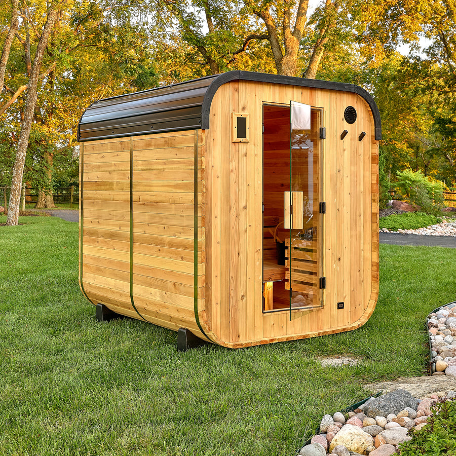 Lennon Outdoor Cube Sauna – 4-6 Person detail view