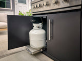 Langston | Covered Walk-In Outdoor Kitchen with Built-In Grill & Pizza Oven angle 23