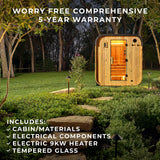 Lennon Outdoor Cube Sauna – 4-6 Person angle 5