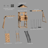 Dover Bay Swing Set with Monkey Bars angle 13