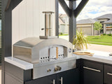 Lancaster | L-Shape Outdoor Kitchen with Built-In Grill & Pizza Oven angle 7