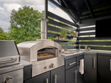 Langston | Covered Walk-In Outdoor Kitchen with Built-In Grill & Pizza Oven angle 8