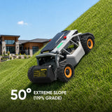 Mowrator S1 4WD 119% Slope Remote Control Lawn Mower | Grip Tread Tire Edition angle 2
