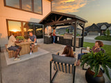 Lancaster | L-Shape Outdoor Kitchen with Built-In Grill & Pizza Oven angle 1