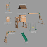 Edgewood Swing Set angle 13