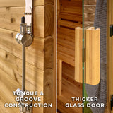 Lennon Outdoor Cube Sauna – 2-4 Person angle 8
