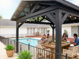 Lancaster | 16x14 Steel Gazebo with Gable Roof angle 10