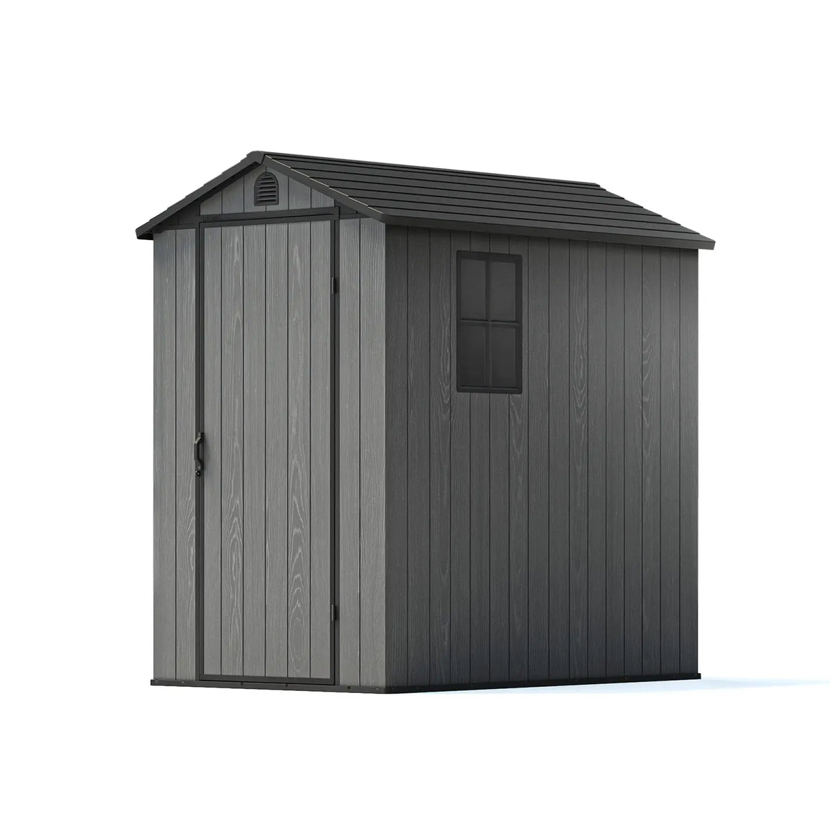 Patiowell Fit-it 4x6 Plastic Storage Shed for Bike, Dark Gray - Noxmow Official Hardware