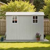 Patiowell Fit-it 4x8 Plastic Storage with Floor, Gray angle 9