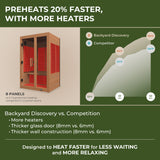 Rylan Indoor Infrared Sauna – 2 Person angle 5