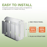 Patiowell 4x8 Plastic Storage Shed, Dark Gray angle 7