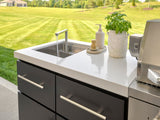 Emory | 9-Foot Outdoor Kitchen Island with Built-In Grill angle 8