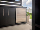 Langston | Covered Walk-In Outdoor Kitchen with Built-In Grill & Pizza Oven angle 9