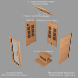 Rylan Indoor Infrared Sauna – 1 Person angle 16