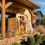 Lennon Outdoor Cube Sauna – 2-4 Person angle 12