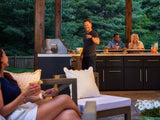 Emory | Corner Outdoor Kitchen Island with Bar Seating & Built-In Grill – Left angle 22