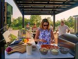 Edgemont Bay | U-Shape Outdoor Kitchen with Bar Seating, Grill & Pizza Oven angle 24