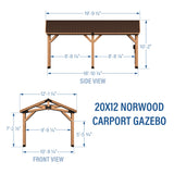 20x12 Norwood Carport/Gazebo angle 2