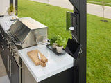 Lancaster | L-Shape Outdoor Kitchen with Built-In Grill & Pizza Oven angle 19