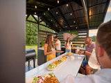 Langston | Covered Appliance-Ready Outdoor Kitchen with Refrigerator & Sink angle 22