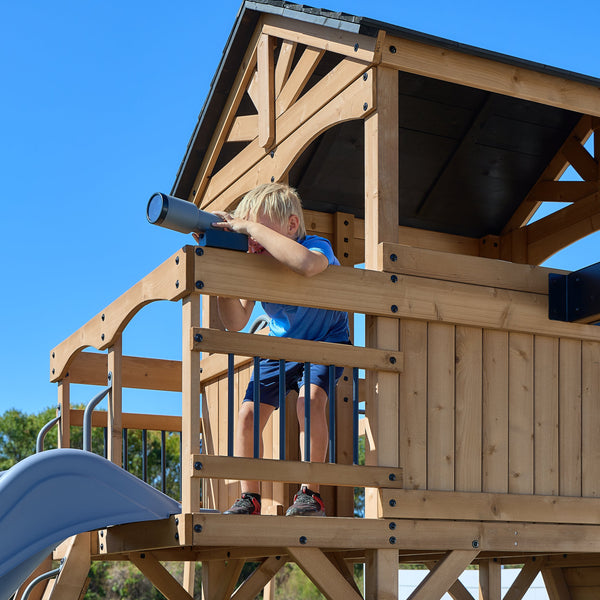 Dover Bay Swing Set with Tube Slide View 2 - Noxmow Official Hardware