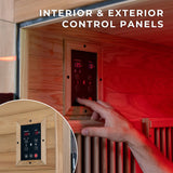 Rylan Indoor Infrared Sauna – 2 Person angle 9