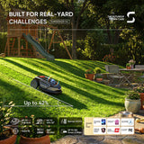 Sunseeker S4 Premium Bundle: Robot Mower with Garage & Blades Kit, No Boundary Wires angle 3