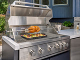 Emory | Corner Outdoor Kitchen Island with Bar Seating & Built-In Grill – Left angle 6