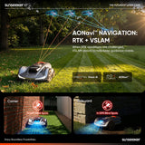 Sunseeker X7 Wireless AI Robot Lawn Mower | 0.75 Acre AWD angle 3