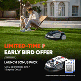 Sunseeker S4 Robot Mower + Blades Kit, Wire-Free Perimeter angle 6