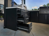 Edgemont Bay | U-Shape Outdoor Kitchen with Bar Seating, Grill & Pizza Oven angle 15
