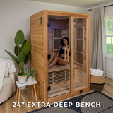 Rylan Indoor Infrared Sauna – 2 Person angle 8