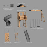 Dover Bay Swing Set with Tube Slide angle 14
