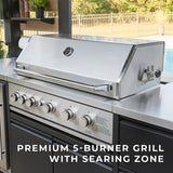Fusion Flame 2 Outdoor Kitchen angle 4