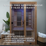 Rylan Indoor Infrared Sauna – 2 Person angle 4