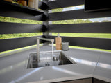 Langston | Covered Walk-In Outdoor Kitchen with Built-In Grill & Pizza Oven angle 13