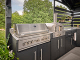 Langston | Covered Walk-In Outdoor Kitchen with Built-In Grill & Pizza Oven angle 5