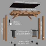 Saxony Grill Gazebo angle 12