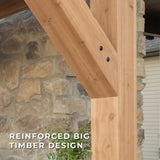 Timber Rock Outdoor Argentine Grill Cook Station angle 12