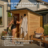 Henley Outdoor Cabin Sauna – 2-4 Person angle 4