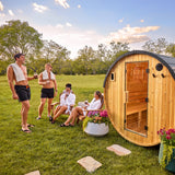 Paxton Outdoor Barrel Sauna – 4-6 Person angle 12