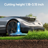 Sunseeker X5 Premium Bundle: Robot Mower with Garage & Blades Kit, No Boundary Wires angle 7