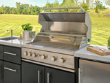 Emory | 9-Foot Outdoor Kitchen Island with Built-In Grill angle 4