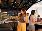 Langston | Covered Appliance-Ready Outdoor Kitchen with Refrigerator & Sink angle 23