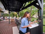 Lancaster | Covered Linear Outdoor Kitchen with Built-In Grill angle 22