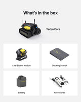 Yarbo Blower Robotic Leaf Blower | Core + Module, 21 N Airflow angle 13